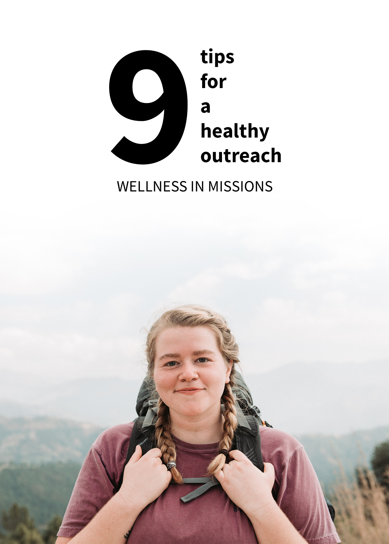 girl-on-missions-trip girl wearing hiking pack outdoors smiling