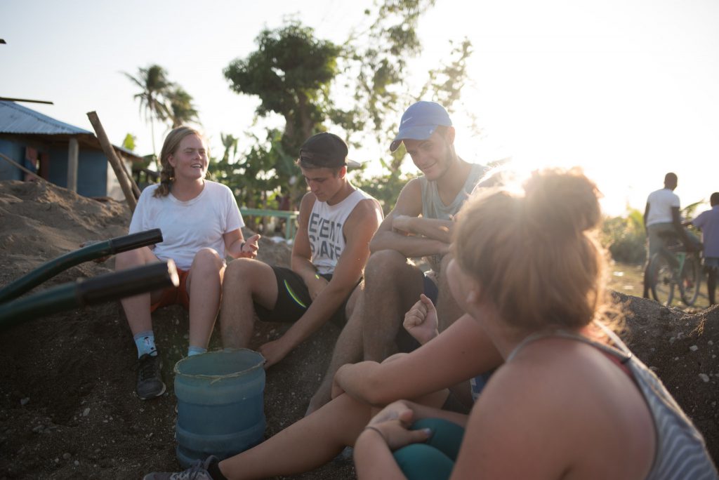 missions-trip Discipleship training school students on outreach